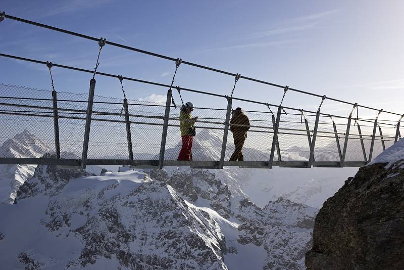 Titlis Cliff Walk  je nejvýše položeným mostem v Evropě.