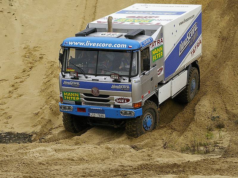 Letka Racing Team testuje Tatry pro Tomáše Tomečka a Brazilce André de Azeveda pro Rallye Dakar 2008.