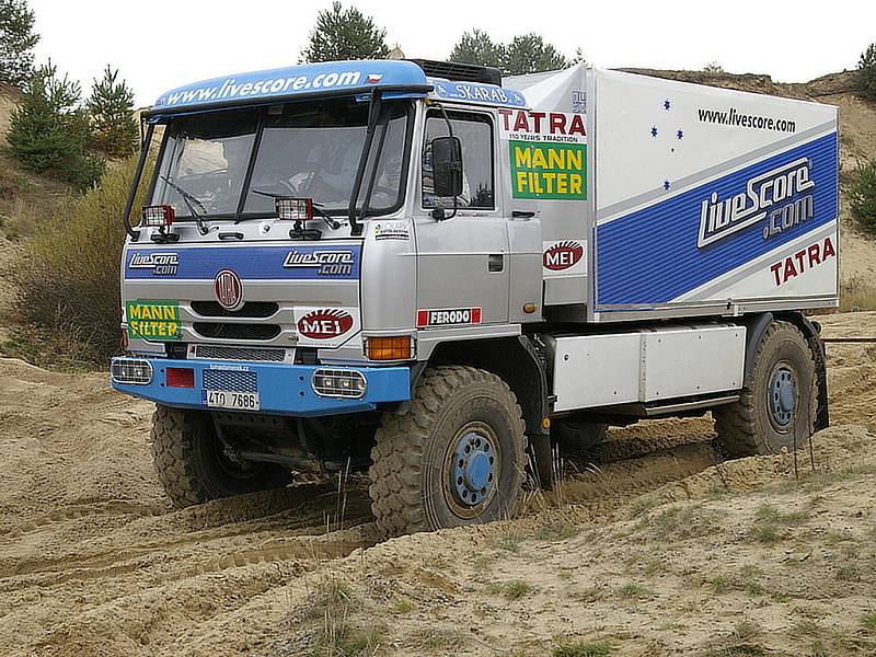 Letka Racing Team testuje Tatry pro Tomáše Tomečka a Brazilce André de Azeveda pro Rallye Dakar 2008.