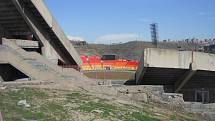 Arménie - Hrazdan - větší stadion, než na kterém se hrál zápas Arménie - Itálie.