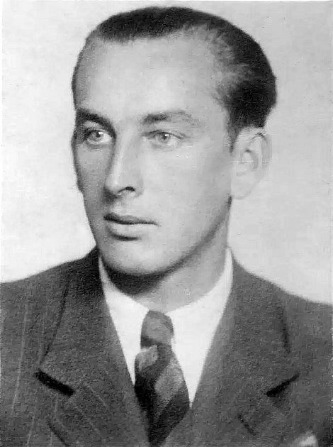 Jaroslav Klecan na civilním snímku. Klecan se narodil 2. března 1914 v Zadních Zborovicích, popraven byl spolu s Fučíkem 8. září 1943 v berlínské věznici Plötzensee