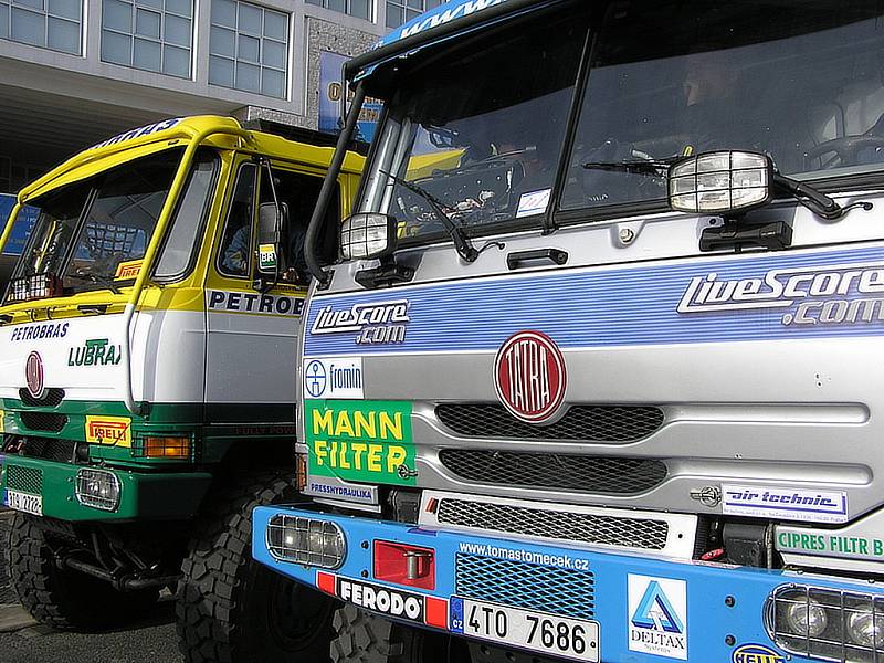 Letka Racing Team testuje Tatry pro Tomáše Tomečka a Brazilce André de Azeveda pro Rallye Dakar 2008.