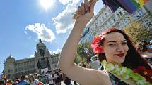 Pochod hrdosti leseb, gayů, bisexuálů a transsexuálů konaný v rámci osmého ročníku festivalu Prague Pride vyšel 11. srpna 2018 z Václavského náměstí v Praze na Letnou.