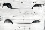 Máme za to, že až snímek těchto náčrtků zachycuje rýsující se podobu Favoritu, jelikož kromě známé siluety jsou ve spodní části vidět integrovaná velká přední světla zmiňovaného novojičínského Autopalu.