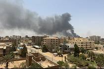 Požár v hlavním městě Súdánu