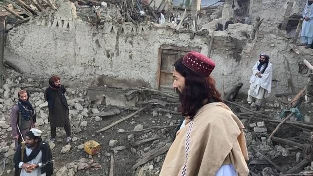 Následky zemětřesení v afghánské provincii Paktika, 22. června 2022.