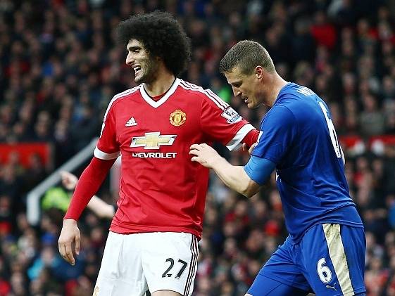 Marouane Fellaini a Robert Huth