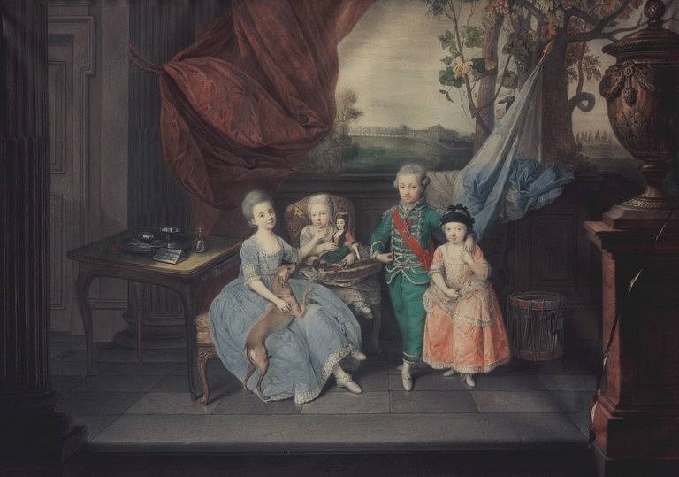 Potomci Marie Amálie a Ferdinanda Parmského. Celkem Marie Amálie přivedla na svět sedm dětí, dospělosti se dožily čtyři.