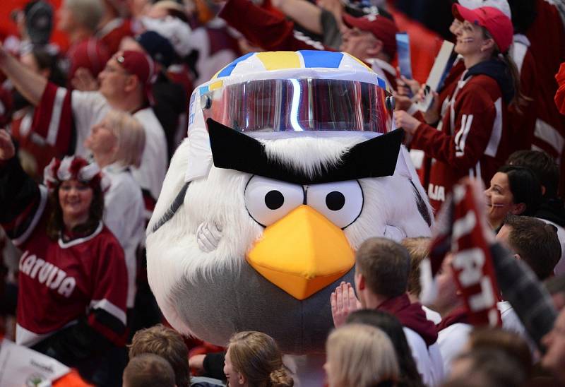 Maskot hokejového mistrovství světa 2012 ve Finsku a Švédsku - Hockey Bird