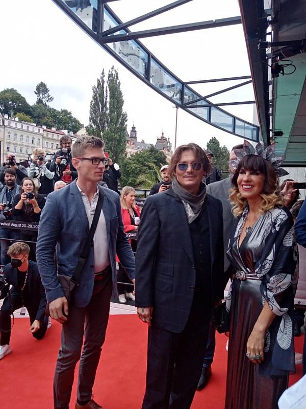 Johnny Depp na festivalu v Karlových Varech