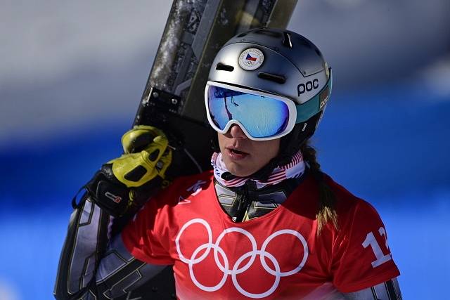 Ester Ledecká v paralelním obřím slalomu v Pekingu
