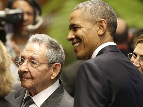 Raúl Castro a Barack Obama