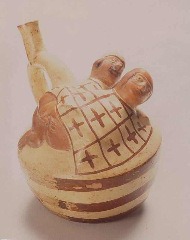Keramika z jihoamerické starodávné kultury Moche.