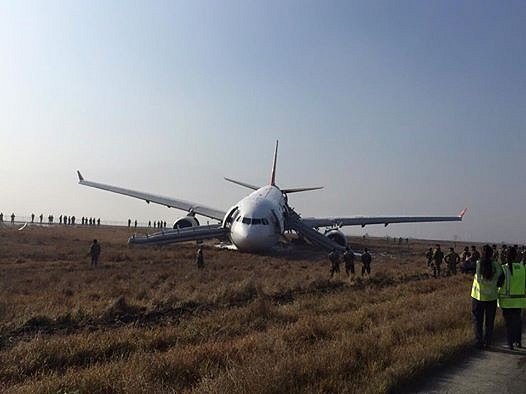 Turecké letadlo sjelo v Nepálu z dráhy.