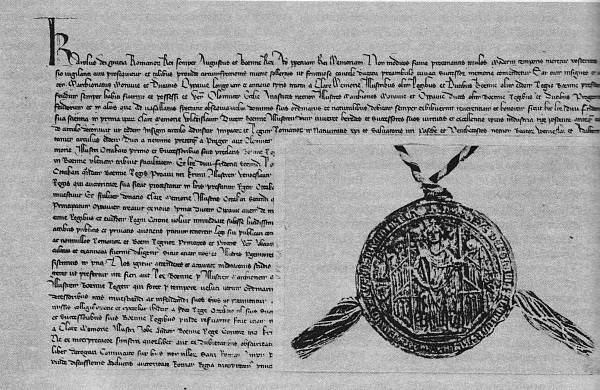 Karel IV., římský a český král vyhlašuje markrabství moravské, vévodství opavské a biskupství olomoucké za léna české koruny