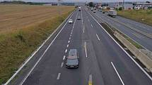 Dva nejvytíženější úseky v celé zemi jsou na začátku dálnice D1 u Prahy.