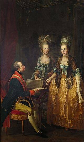 Marie Anna s bratrem Josefem II. a sestrou Marii Alžbětou.