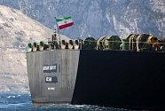 Íránský ropný tanker Adrian Darya 1 (dříve Grace 1) u Gibraltaru na snímku z 18. srpna 2019