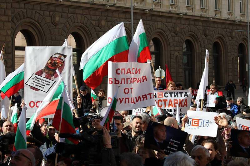 Bulharské protesty proti prodeji ČEZ