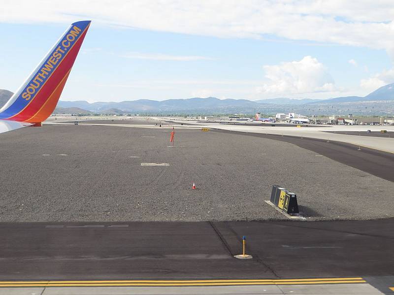 Letiště Reno/Tahoe International Airport, v jehož blízkosti došlo ke katastrofě