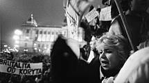 Sametová revoluce - Jak to vypuklo. Václavské náměstí 20. listopadu 1989