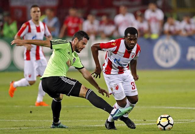 Crvena Zvezda Bělehrad – Spartak Trnava, první utkání třetího předkola Ligy mistrů (1:1).