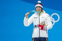 Medailová ceremonie - Veronika Vítková brala bronz