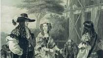 Nell Gwyn přesvědčuje svého milence Charlese II., aby postavil nemocnici