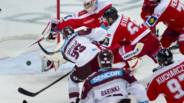 Sparta - Olomouc: Robert Sabolič v akci