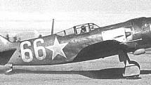  Sovětský stíhací letoun Lavočkin La-5 „Rudý 66“ 21. stíhacího leteckého pluku