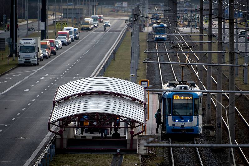 Městská část Dubina, 20. února 2019 v Ostravě.