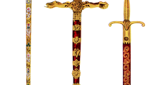 Součástí britských korunovačních klenotů jsou například i meče