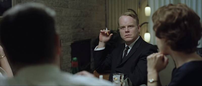 Philip Seymour Hoffman jako spisovatel Truman Capote