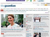 Na titulní straně britského serveru Guardian je tlačítko s nápisem: „Republikán?" (v záhlaví vpravo) Stisknutím z obsahu listu zmizí všechny zmínky o královském dítěti. 