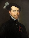 Španělský konkvistador a muž, který zničil Aztéckou říši, Hernán Cortés.