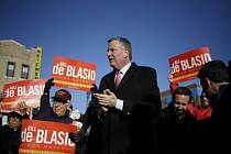 Kandidát na starostu New Yorku Bill de Blasio.