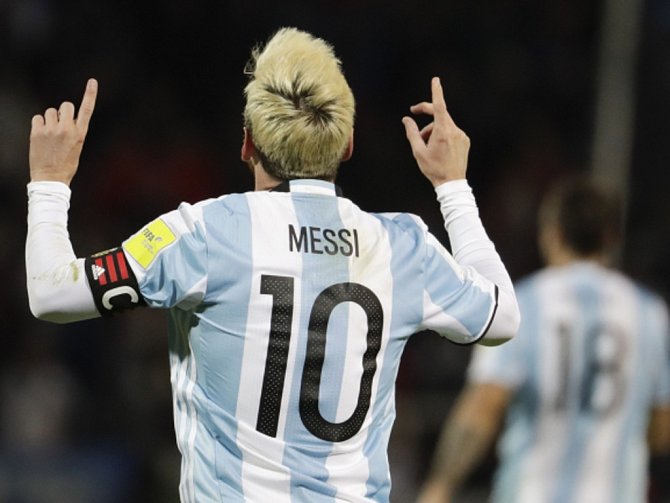 Lionel Messi, zřejmě největší hvězda reprezentace Argentiny.