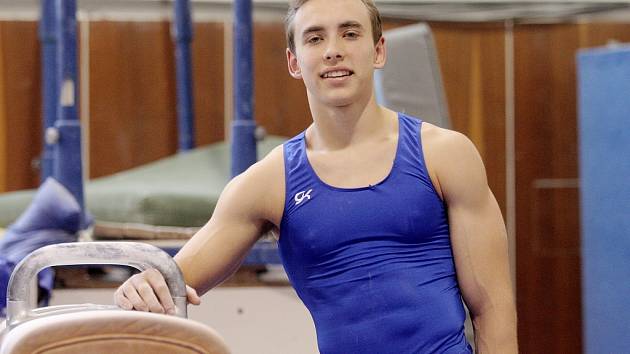 Sportovní gymnasta David Jessen.