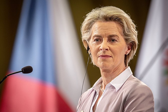 Předsedkyně Evropské komise Ursula von der Leyenová na zahájení českého předsednictví v Radě EU, 1. července 2022
