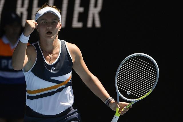 Barbora Krejčíková na Australian Open 2022.