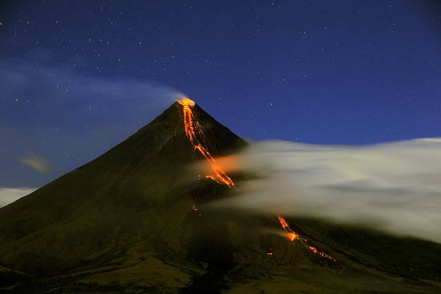 Filipínská sopka Mayon