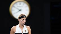 Petra Kvitová během finále Australian Open