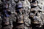 Lebky místo cihel. Mexičtí archeologové vykopali další část obřadní věže