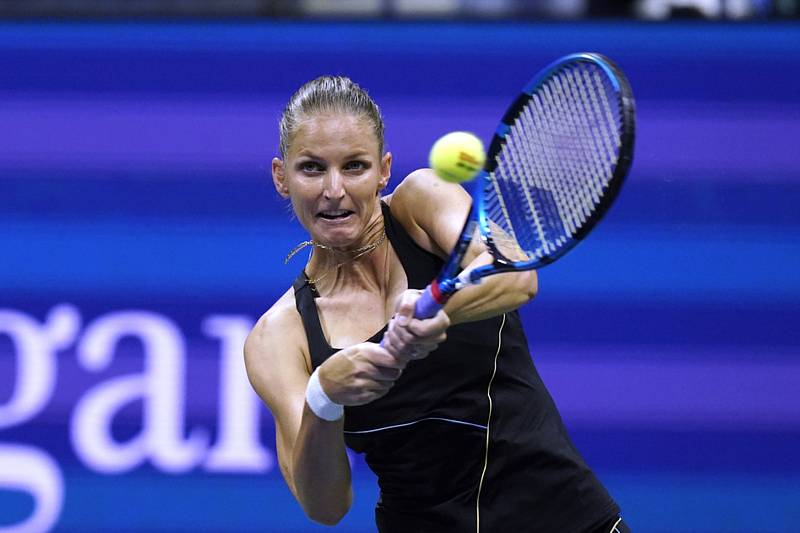 Česká tenistka Karolína Plíšková ve čtvrtfinále US Open.