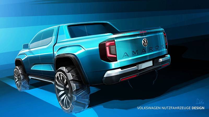Skici nového VW Amarok