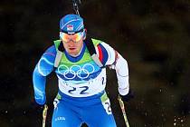 Český biatlonista Michal Šlesingr na olympijských hrách ve Vancouveru.
