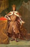 Karel VI. jako český král se svatováclavskou korunou na hlavě
