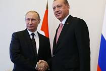 Putin a Erdogan se sešli na průlomové schůzce v Petrohradu.