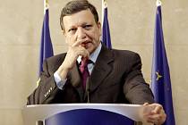 Předseda Evropské komise José Manuel Barroso při zasedání v Bruselu. 