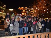 Koledy s regionálním Deníkem se 9. prosince zpívaly také na mnichovském vánočním trhu na Rindermarktu v centru města.  